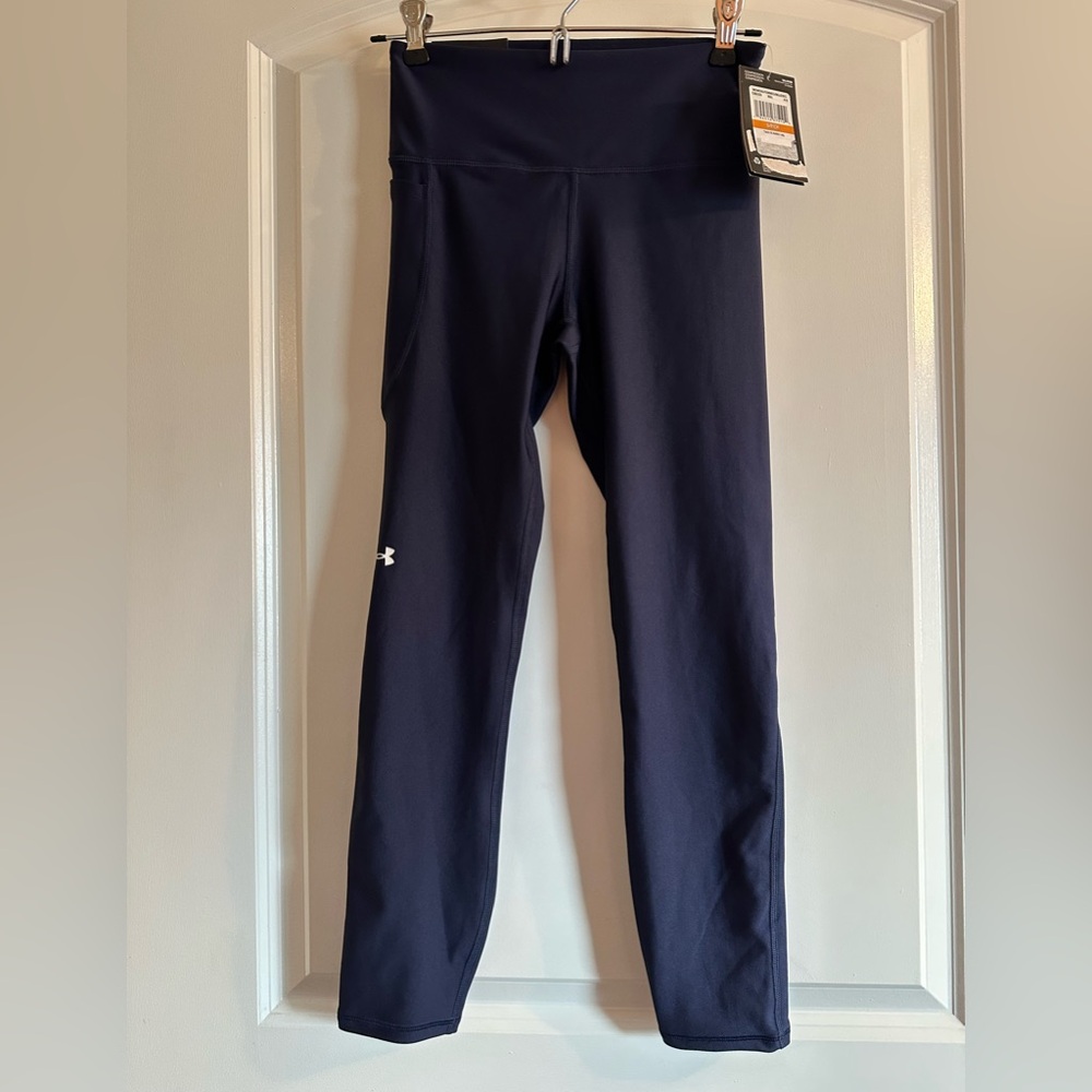 Under Armour Women’s Compression High Rise Ankle Leggings ~ Navy